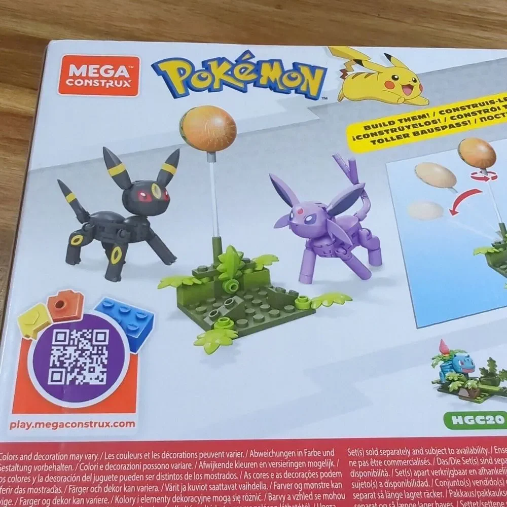 MEGA Construx - Pokemon Buildable Figures‎ - UMBREON & ESPEON (125 Pieces)